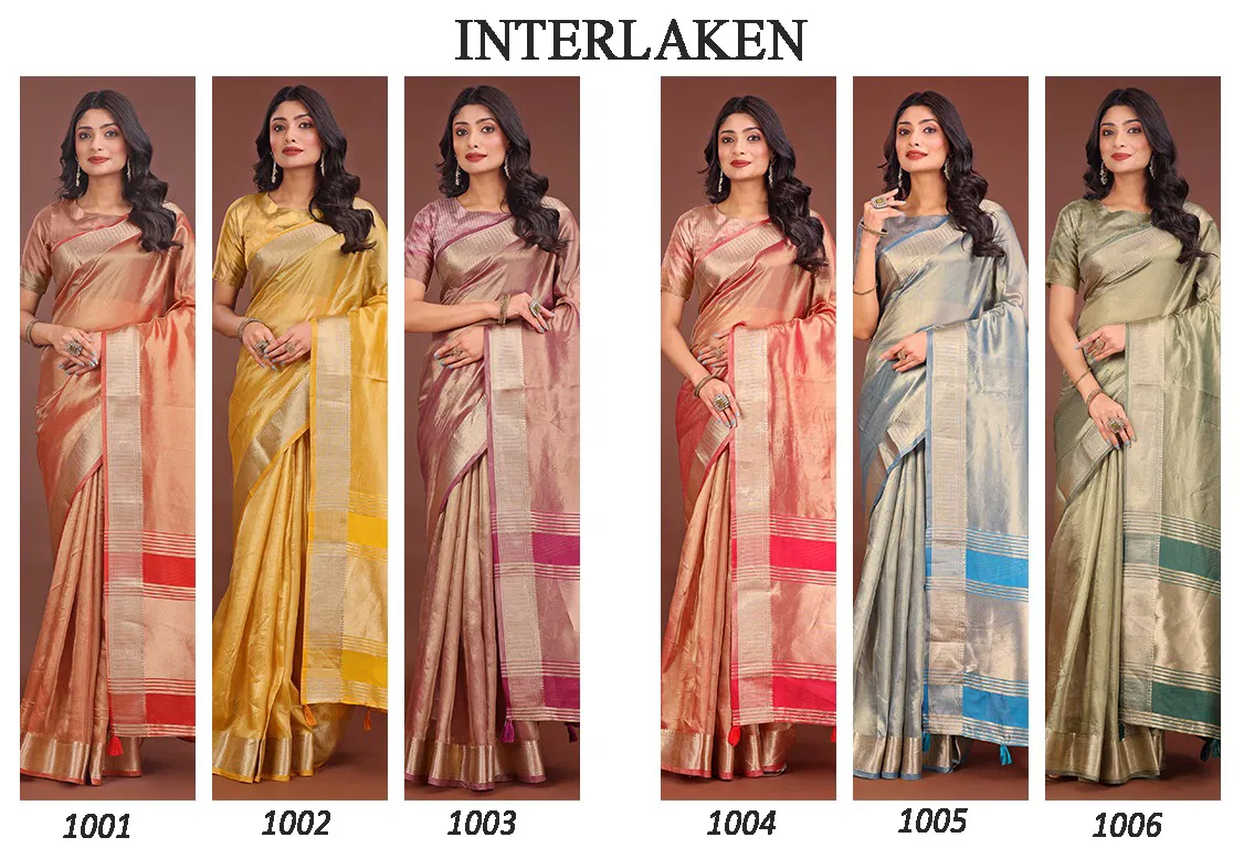 Interlekan By Astita Organza Festive Wea Saree Wholesalers In Delhi
